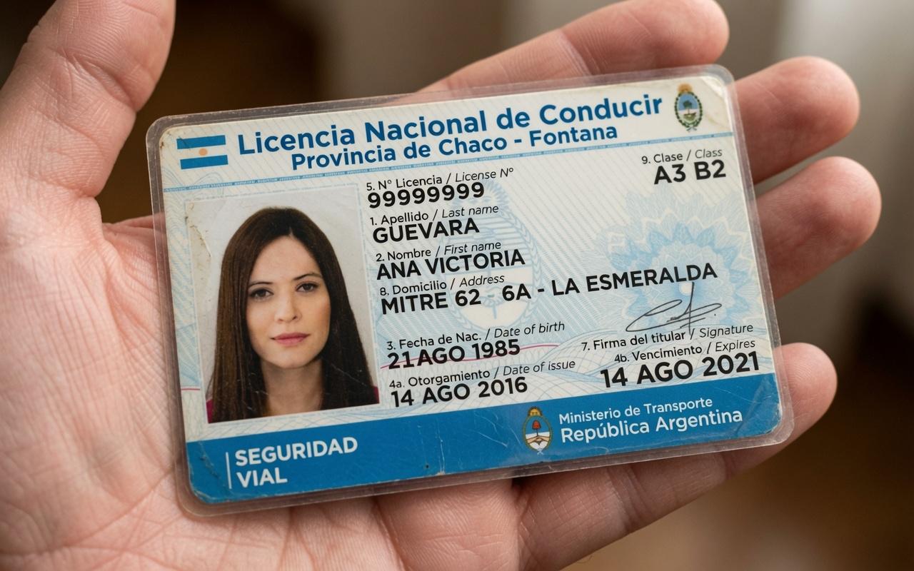Argentina Driving License plp for imposter report PLP - PLP Ghor
